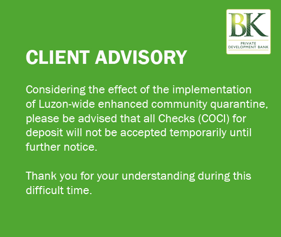 200319 Client Advisory Checks