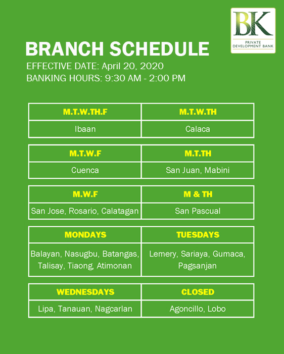 200403 Branch Sched April6 8