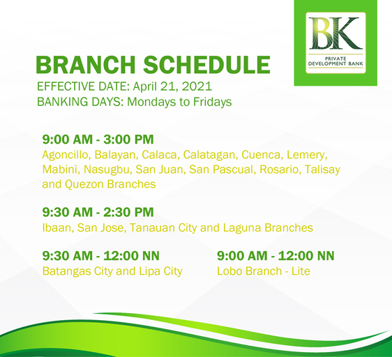 210125 Branch Sched