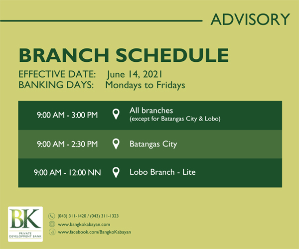 210125 Branch Sched