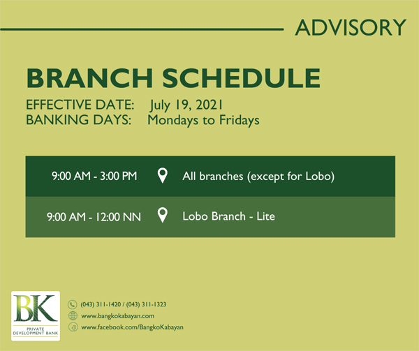 210719 Branch Sched