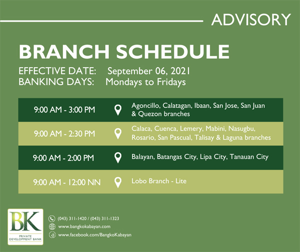 210906 Branch Sched