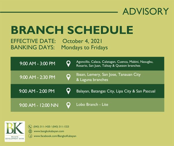 210920 Branch Sched